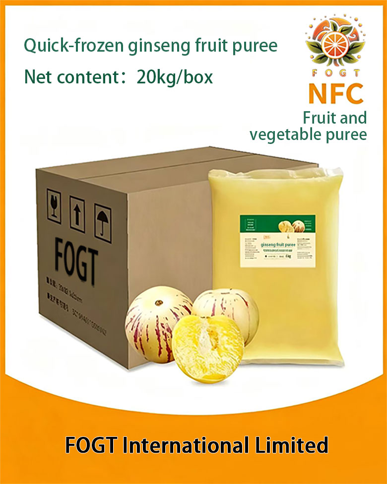 Quick-frozen ginseng fruit puree(NFC unconcentrated)