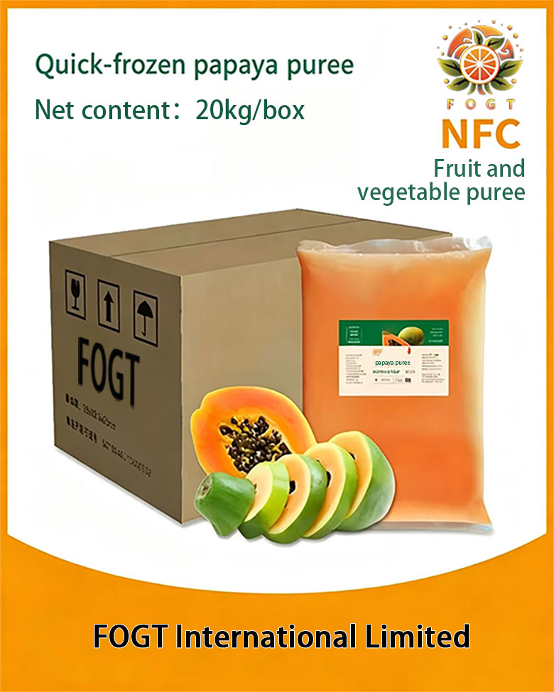 Quick-frozen papaya puree(NFC unconcentrated)