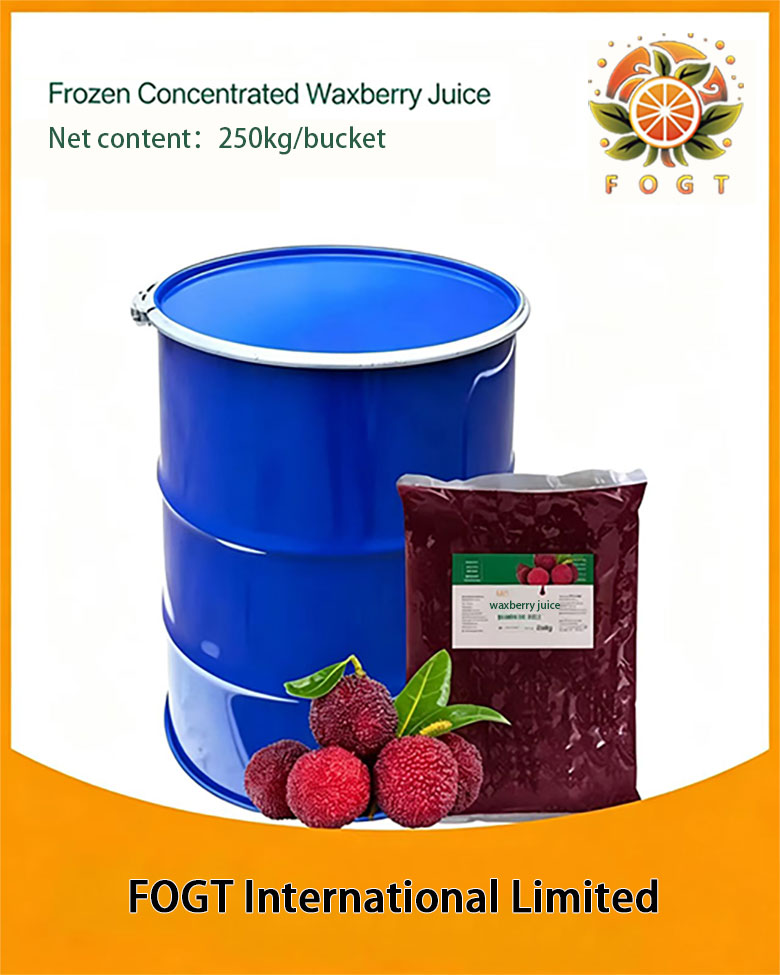 Frozen concentrated waxberry juice