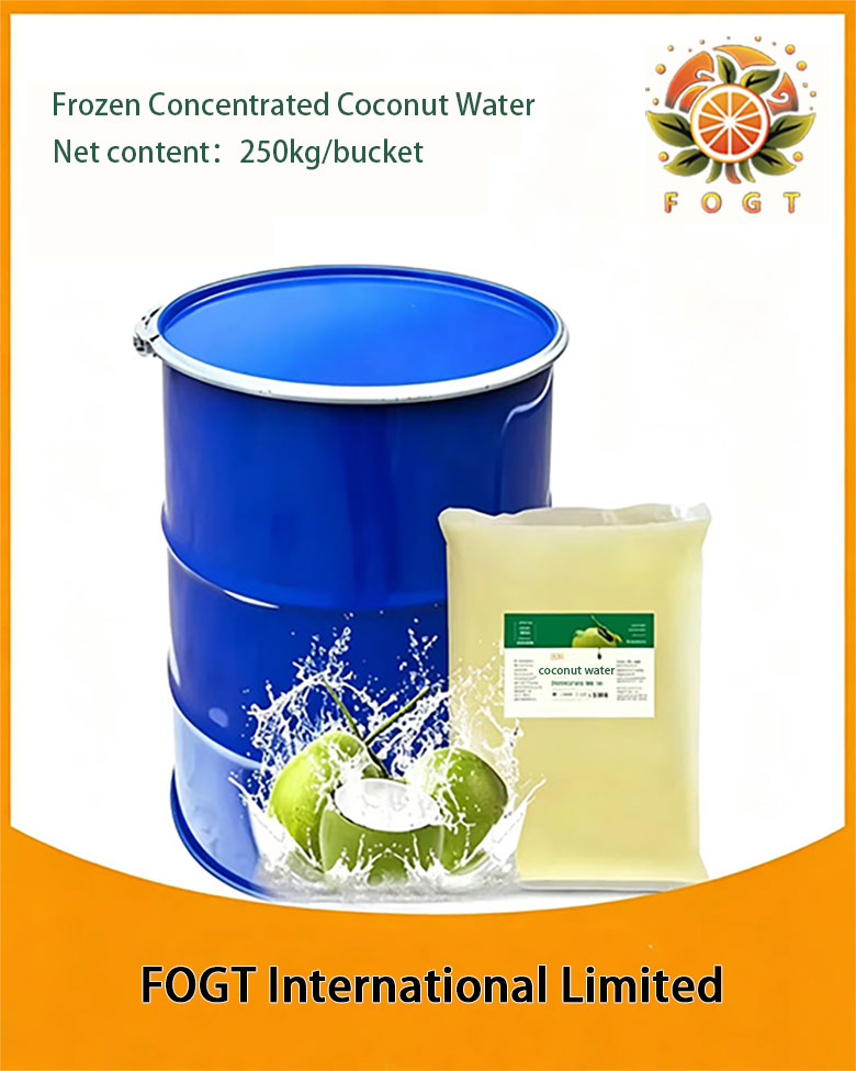 Frozen concentrated coconut water