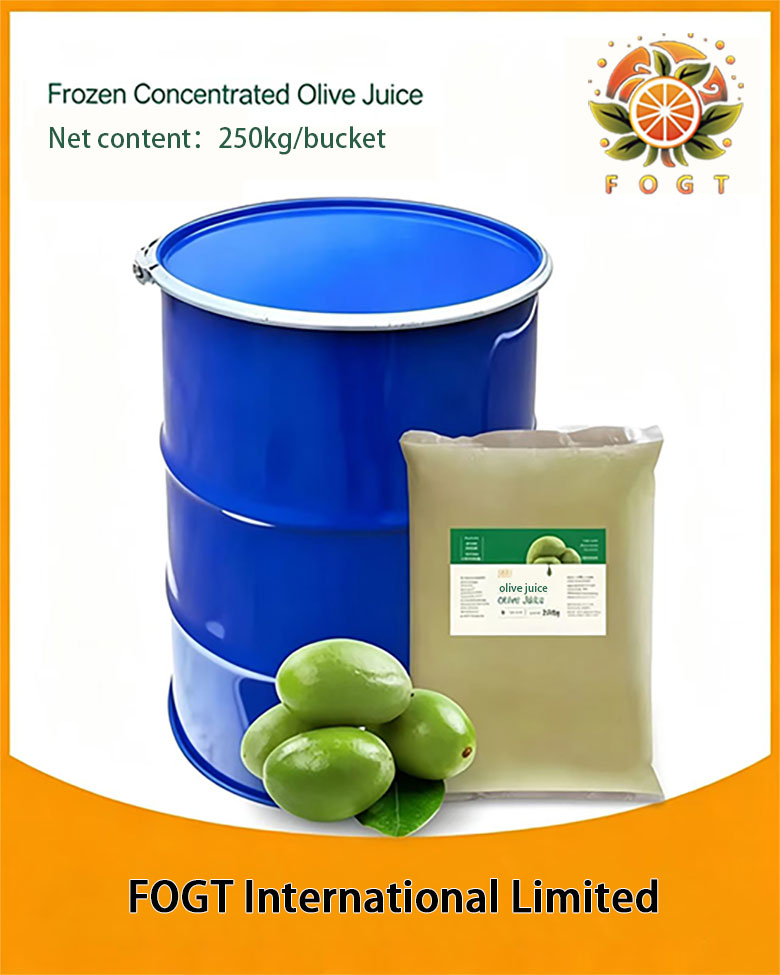 Frozen concentrated olive juice