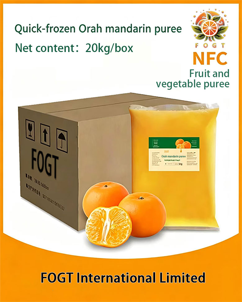 Quick-frozen Orah mandarin puree(NFC unconcentrated)