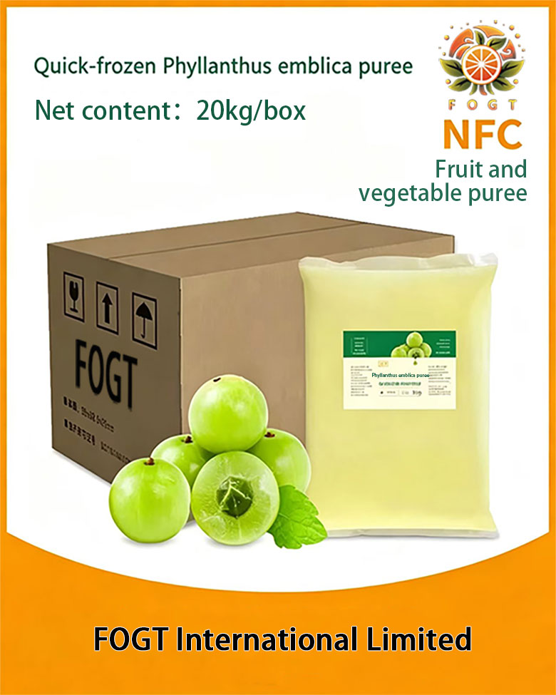 Quick-frozen phyllanthus emblica puree(NFC unconcentrated)