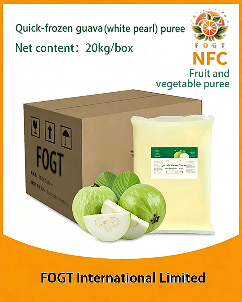 Quick-frozen guava(white pearl) puree(NFC unconcentrated)
