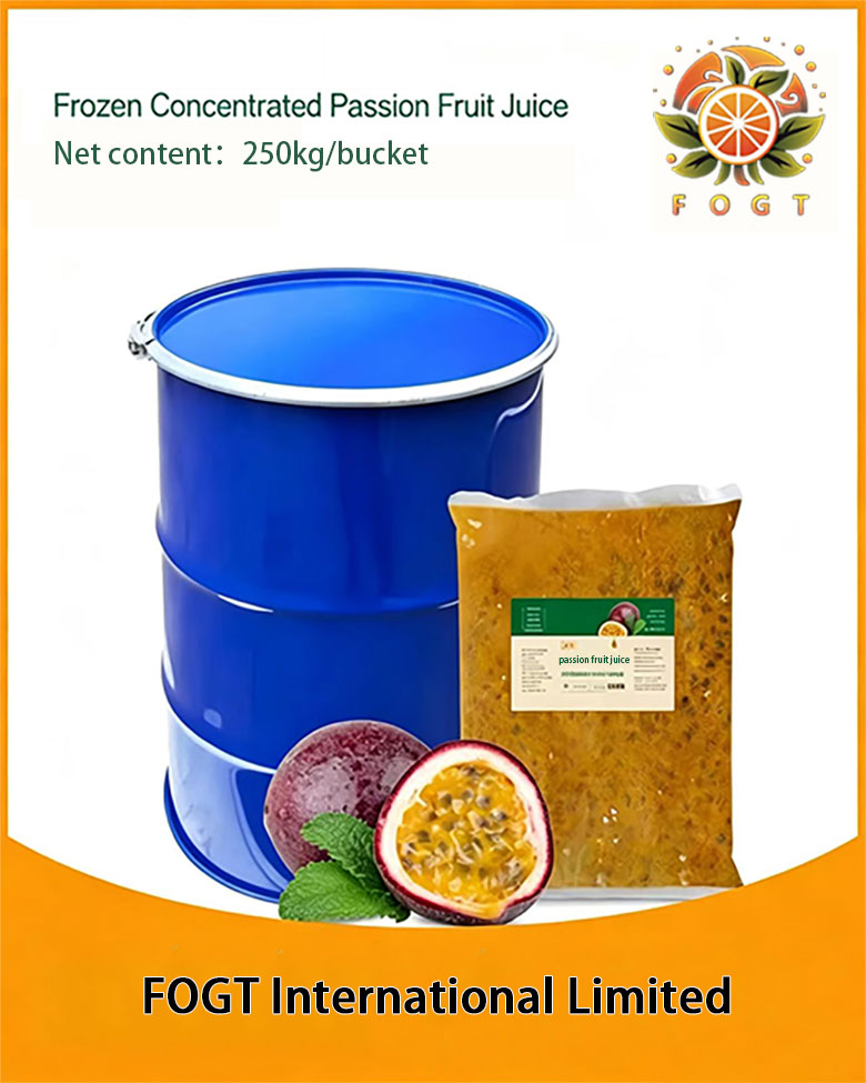 Frozen concentrated passion fruit juice
