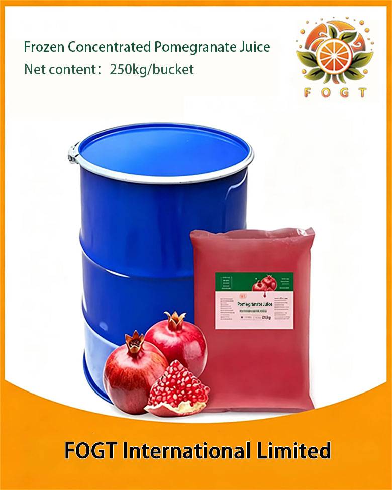 Frozen concentrated pomegranate juice