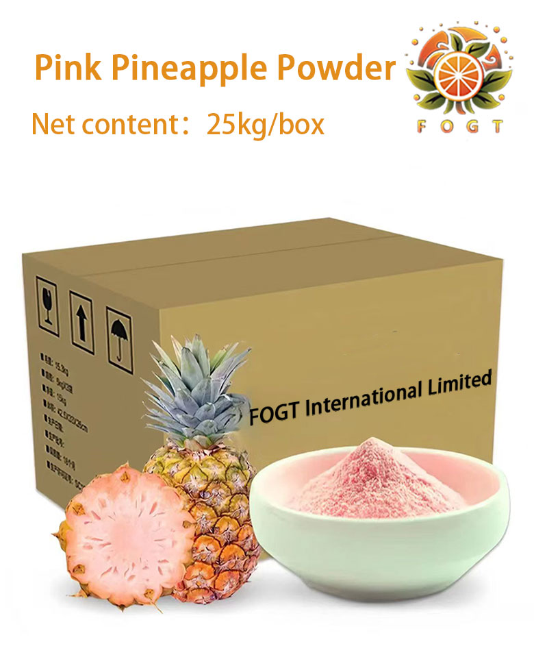 Pink pineapple powder