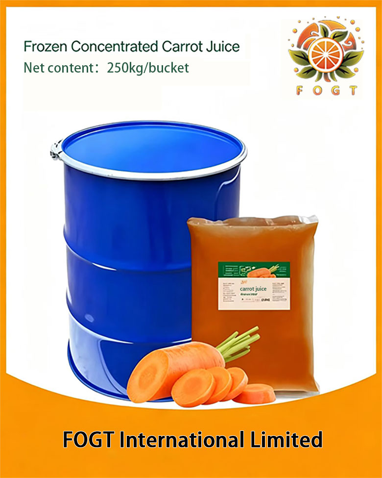 Frozen concentrated carrot juice