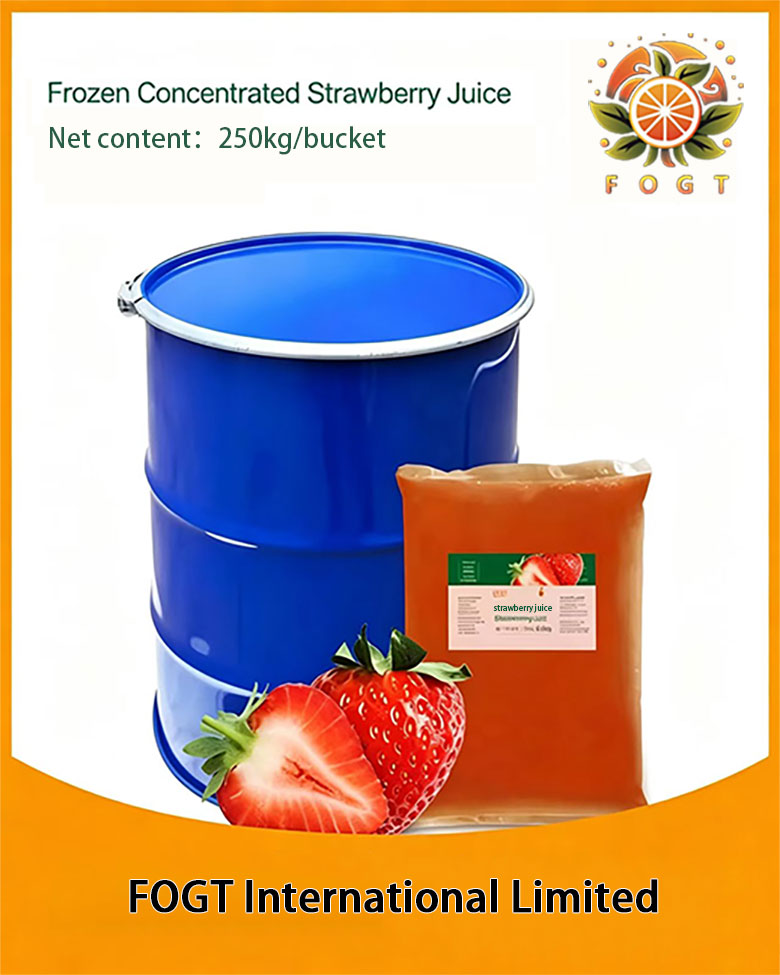 Frozen concentrated strawberry juice