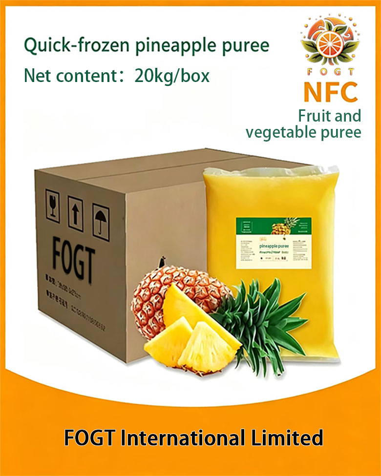 Quick-frozen pineapple puree(NFC unconcentrated)