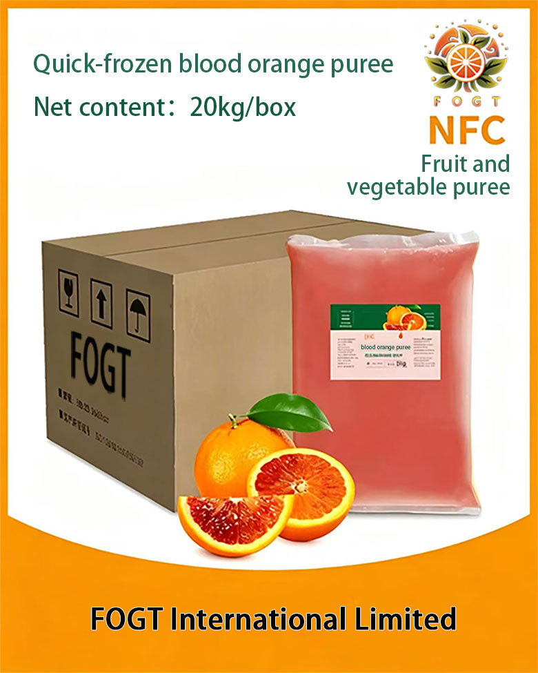 Quick-frozen blood orange puree(NFC unconcentrated)