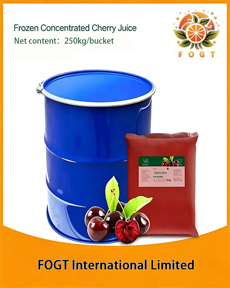 Frozen concentrated cherry juice