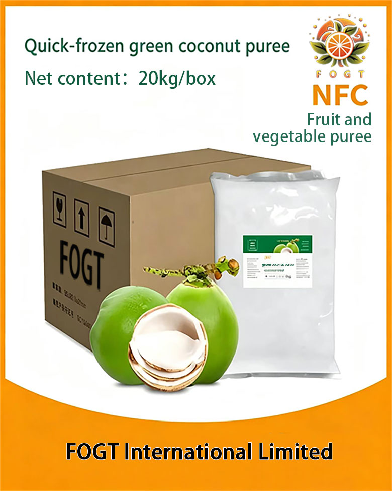 Quick-frozen green coconut puree(NFC unconcentrated)