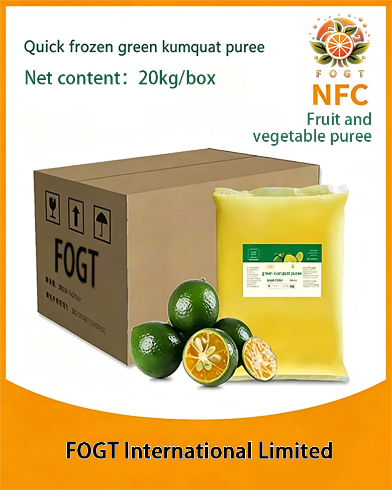Quick frozen green kumquat puree(NFC unconcentrated)