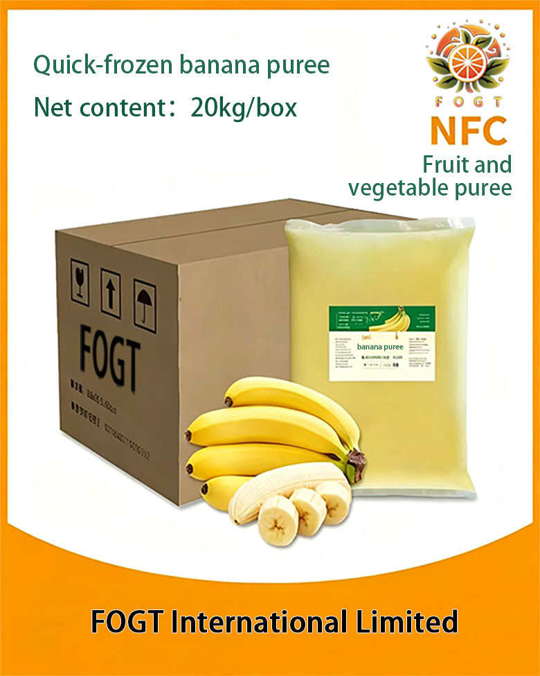 Quick-frozen banana puree(NFC unconcentrated)