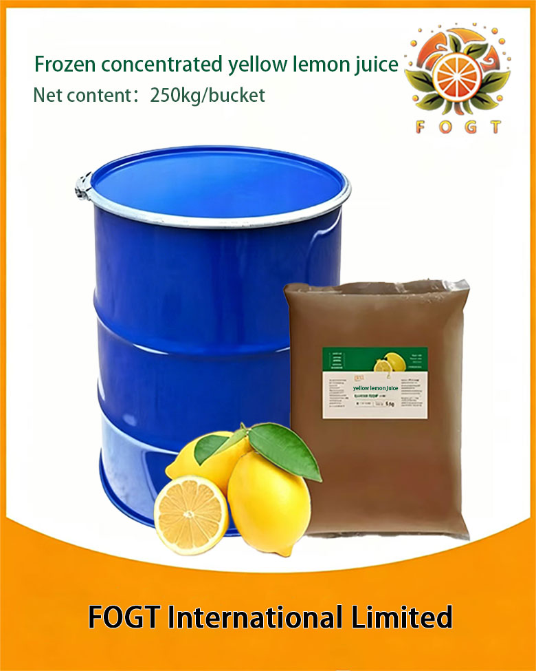 Frozen concentrated yellow lemon juice