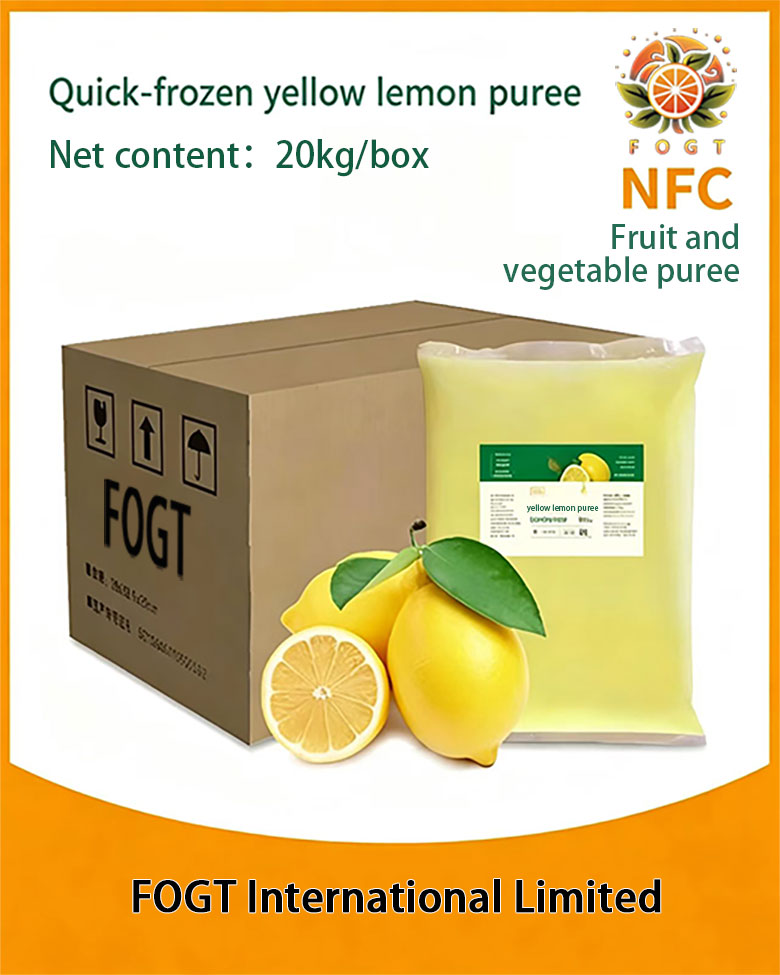 Quick-frozen yellow lemon puree(NFC unconcentrated)